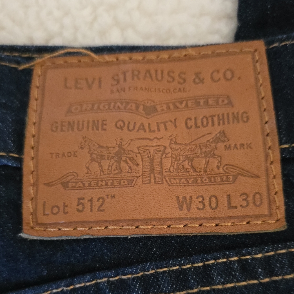 Levi's 512  Size 30x30 Dark Blue Jeans